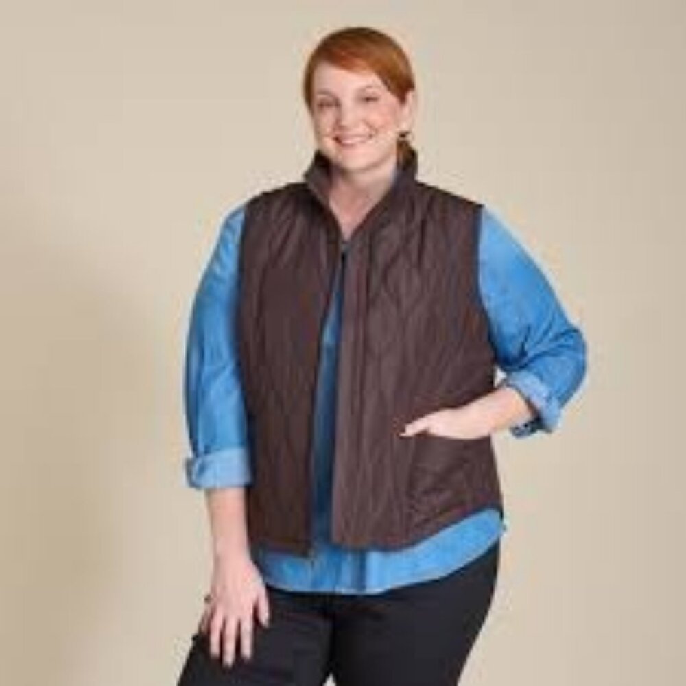 CJ Banks Sky Blue Quilted Puffer Jacket (pic diff color)